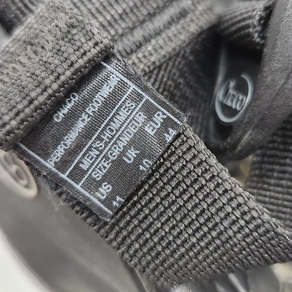 Chaco Mens Z Cloud 2 Black Adjustable Strap Outdoor Sandals Size 11 Toe Strap - Picture 3 of 8